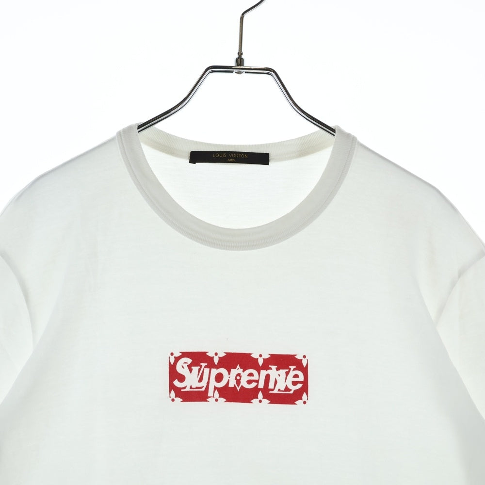 SUPREME(シュプリーム) 17AW ×LOUIS VUITTON Box Logo Tee モノグラムボックスロゴ半袖Tシャツ カットソー ホワイト HDY92WJCB