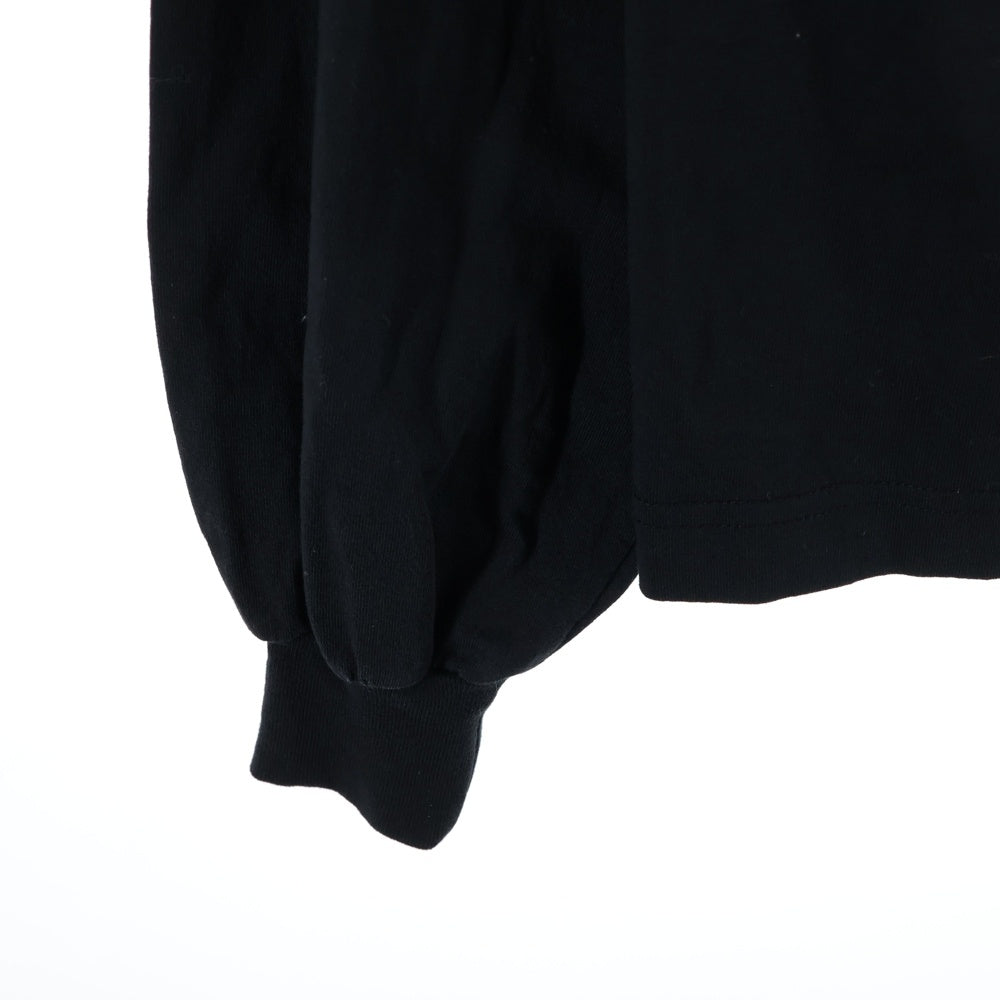 BALENCIAGA(バレンシアガ) Long sleeve Football T-shirt フロント バックロゴ フットボール 長袖Tシャツ カットソー ブラック