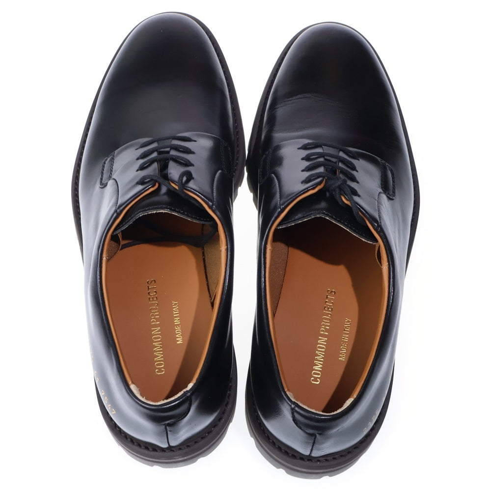 COMMON PROJECT(コモン プロジェクツ) Leather Derby shoes レースアップ ダービー シューズ レザー ローカット シューズ ローファー ブラック