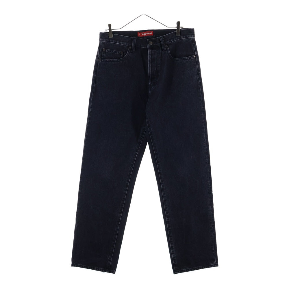 SUPREME(シュプリーム) 25AW Rigid Loose Fit Selvedge Jean リジッド セルビッジ ルーズ フィット ボタンフライ マルチポケット デニムパンツ ブラック