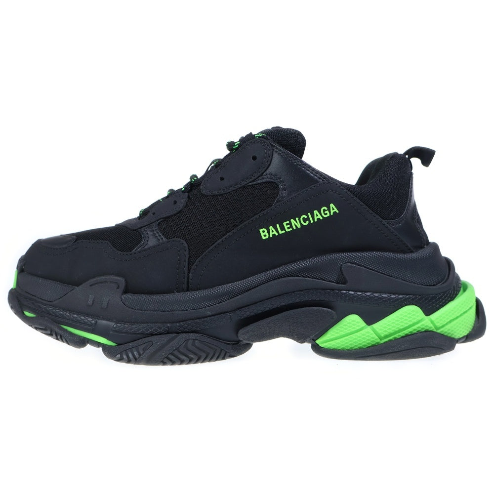 BALENCIAGA(バレンシアガ) TRIPLE-S トリプルエス ローカットスニーカー シューズ ブラック/グリーン 536737