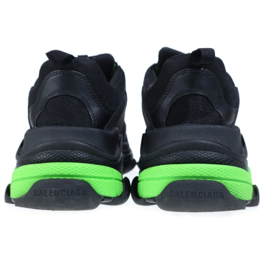 BALENCIAGA(バレンシアガ) TRIPLE-S トリプルエス ローカットスニーカー シューズ ブラック/グリーン 536737