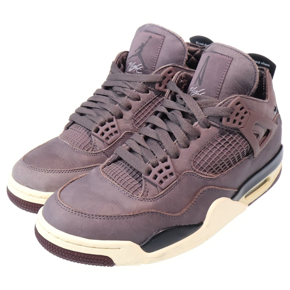 NIKE(ナイキ) ×A MA MANIERE AIR JORDAN 4 VIOLET ORE DV6773-220 エアジョーダン4 バイオレット オレ ハイカットスニーカー ブラウン US8/26.0cm