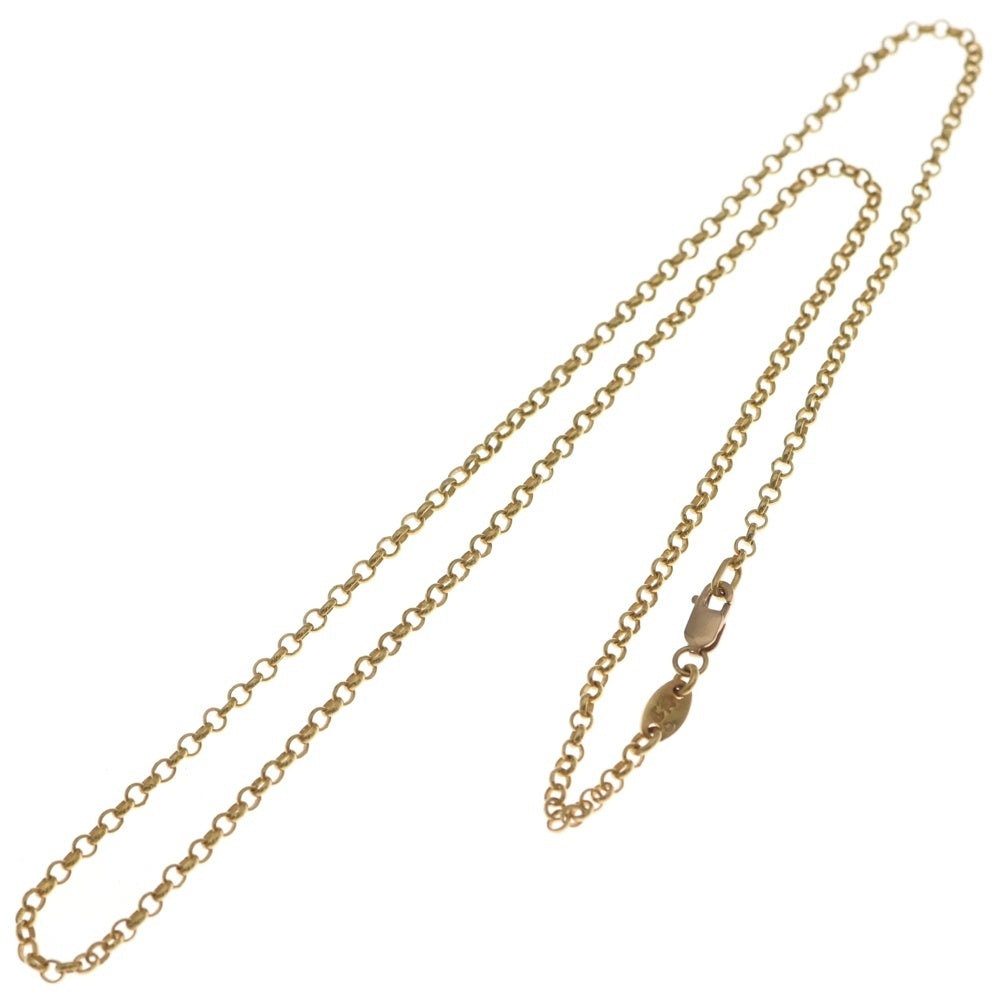 CHROME HEARTS(クロムハーツ) 22K NECKCHAIN R18 ロールチェーンネックレス 18inch ゴールド BCA010