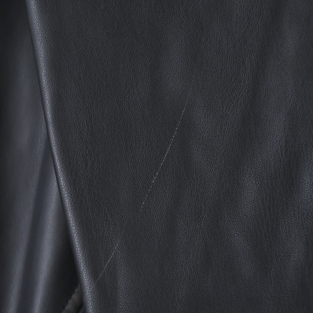 DIESEL(ディーゼル) J-ANTIL フェイクレザーブルゾン フーディージップアップジャケット ブラック A17277-J