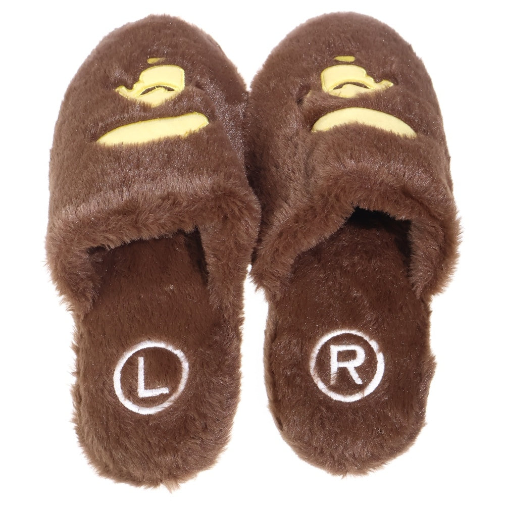 A BATHING APE(アベイシングエイプ) APE HEAD SLIPPERS エイプヘッド スリッパ ルームスリッパ サンダル シューズ ブラウン