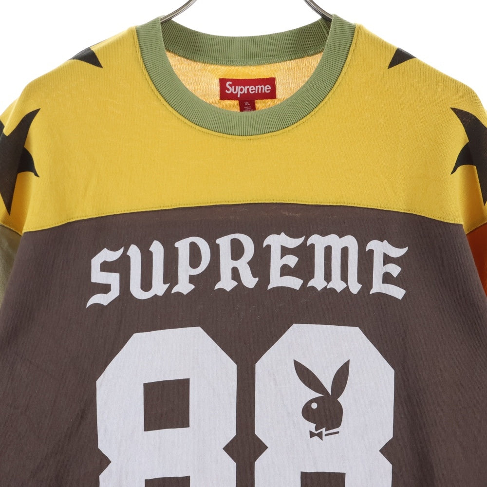 SUPREME(シュプリーム) 26SS Playboy L/S Football Top Pink プレイボーイ フットボールトップ 長袖Tシャツ マルチ
