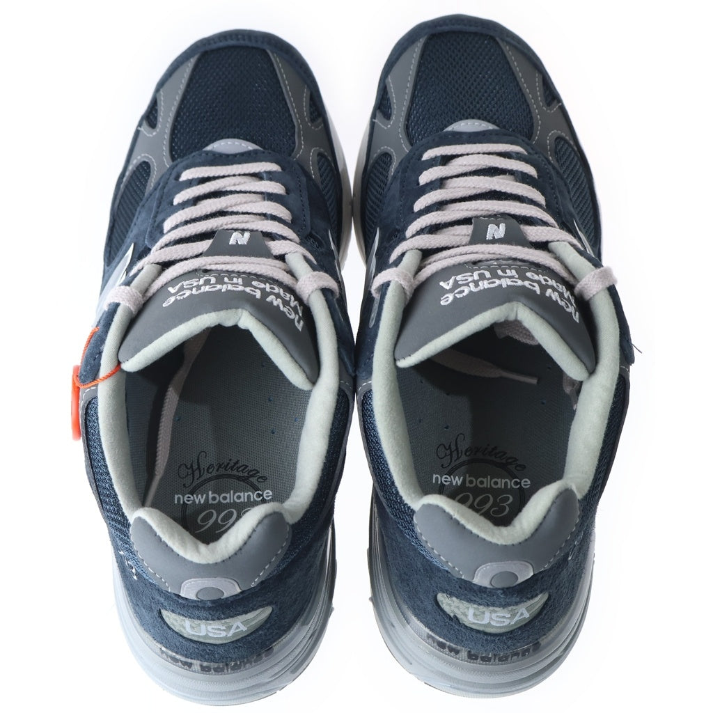 New Balance(ニューバランス) MR993NV スエードメッシュ ローカットスニーカー ネイビー US9/27.0cm