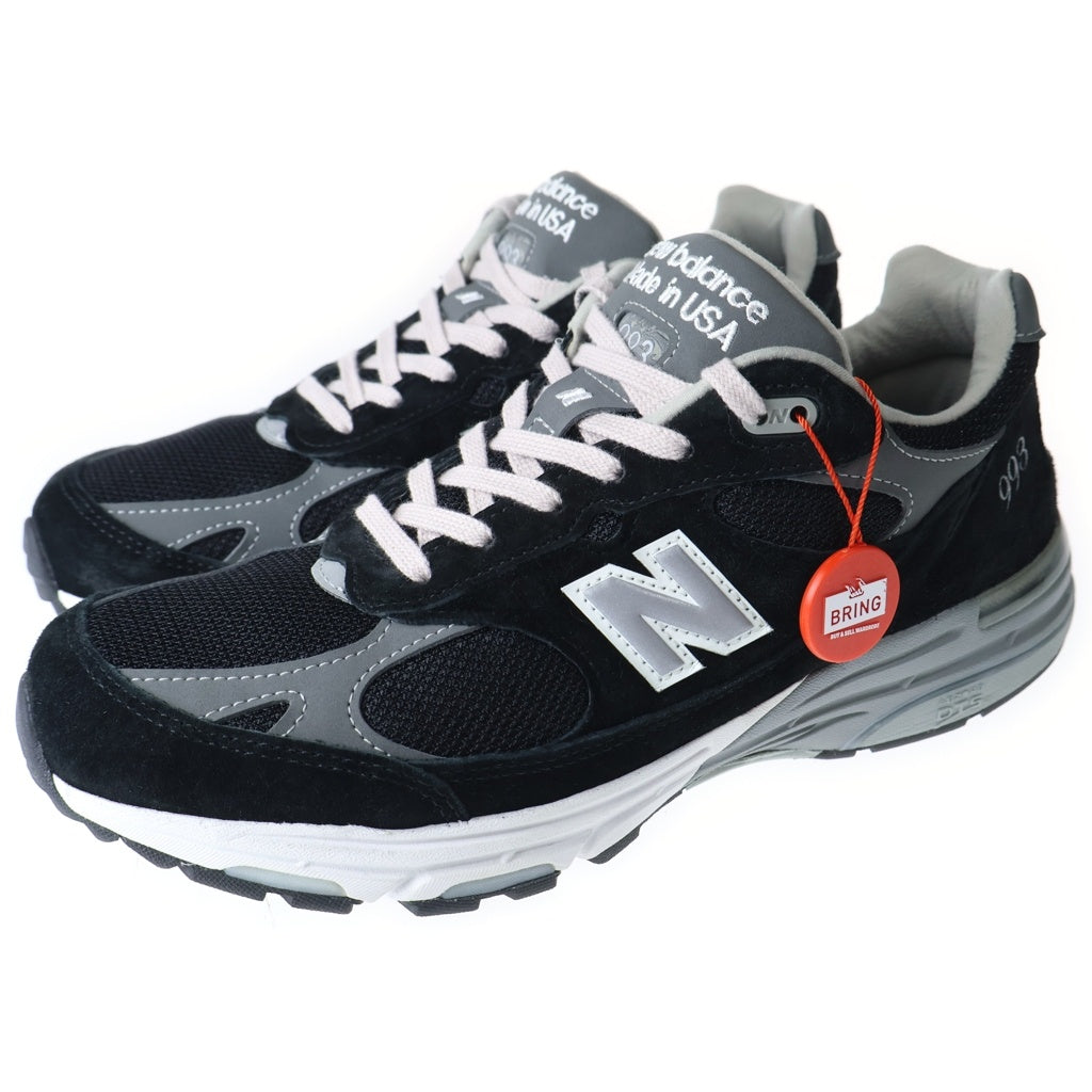 New Balance(ニューバランス) MR993BK Made in USA スエード メッシュローカットスニーカー ブラック US9/27.0cm
