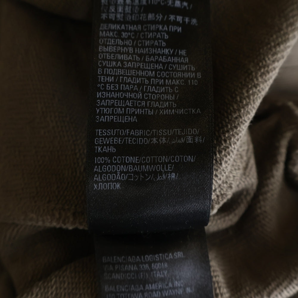 BALENCIAGA(バレンシアガ) 22AW WFP Sweatshirt ロゴ クルーネック スウェットトレーナー 697869 TMVL1 ブラウン