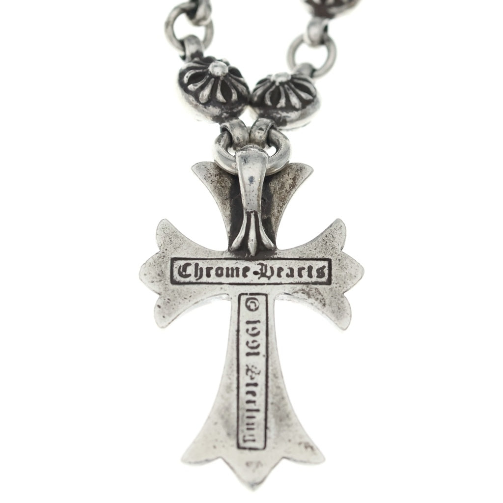CHROME HEARTS(クロムハーツ) #1 CRSBL CHN SML CH CRS クロスボールチェーン スモールCHクロス ネックレス シルバー BCA193