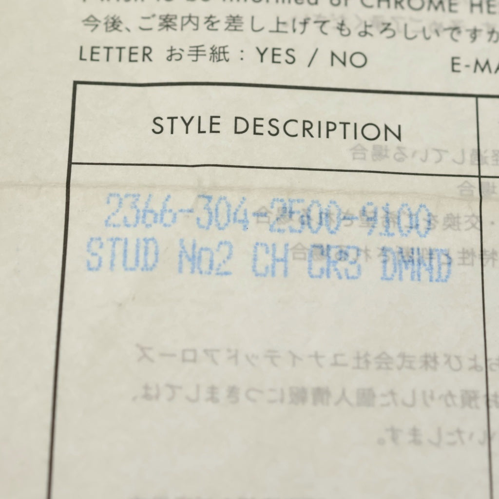 CHROME HEARTS(クロムハーツ) No2 CH CRS DIA CHクロススタッド 1ダイヤピアス シルバー