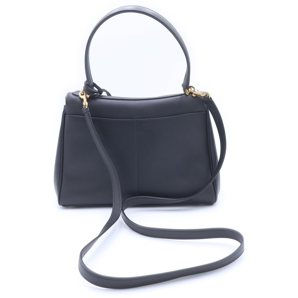 極美品★BALENCIAGA バレンシアガ 789779 Rodeo ハンドバッグ スモール スムースカーフスキン 2way ショルダーバッグ ブラック アンティークゴールド金具 イタリア製 レディース 定価522,500円 バレンシアガ BALENCIAGA BALENCIAGA ハンドバッグ RODEO SMALL 789779