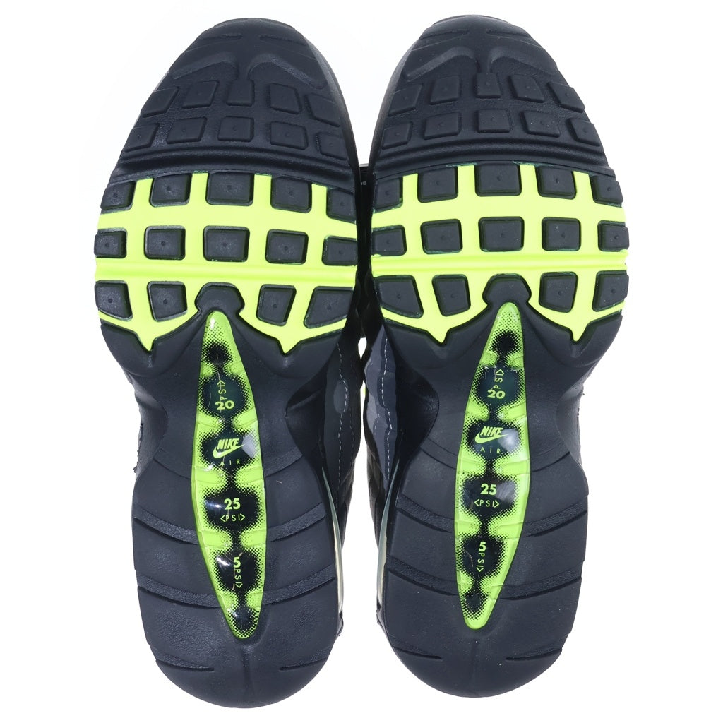 NIKE(ナイキ) Air Max 95 OG Big Bubble Neon Yellow HM4740-001 エアマックス ビッグバブル ローカットスニーカー グレー/イエロー US8/26.0cm