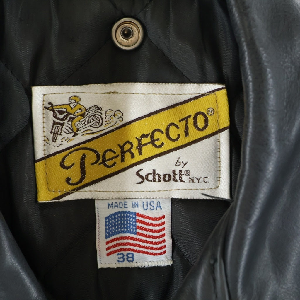 SCHOTT(ショット) PERFECTO USA製 パーフェクト ダブルライダース レザージャケット ブラック