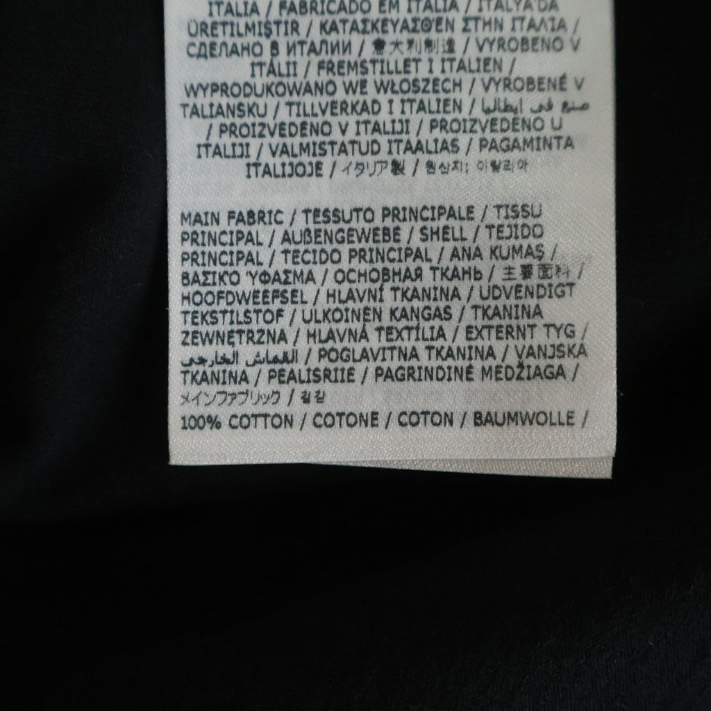Maison Martin Margiela(メゾンマルタンマルジェラ) 23SS T-Shirt ロゴ刺繍 半袖Tシャツ ブラック S50GC0684 S22816