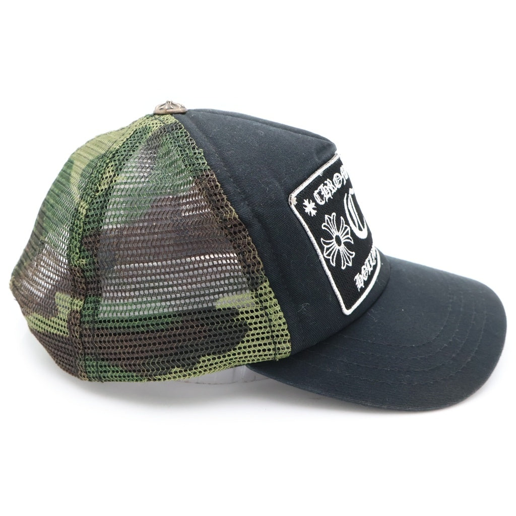 CHROME HEARTS(クロムハーツ) CH PATCH CHパッチ 迷彩 トラッカーメッシュキャップ ブラック/グリーン