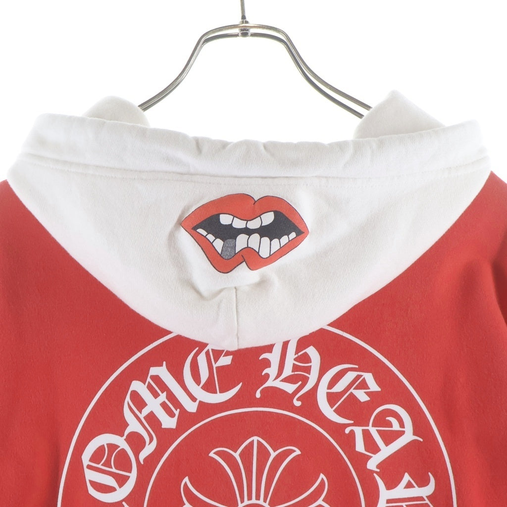 CHROME HEARTS(クロムハーツ) MATTY BOY PPO HD CHOMPER PLVR MATTY BOY トリコロールチョンパープルオーバーパーカー レッド/ブルー