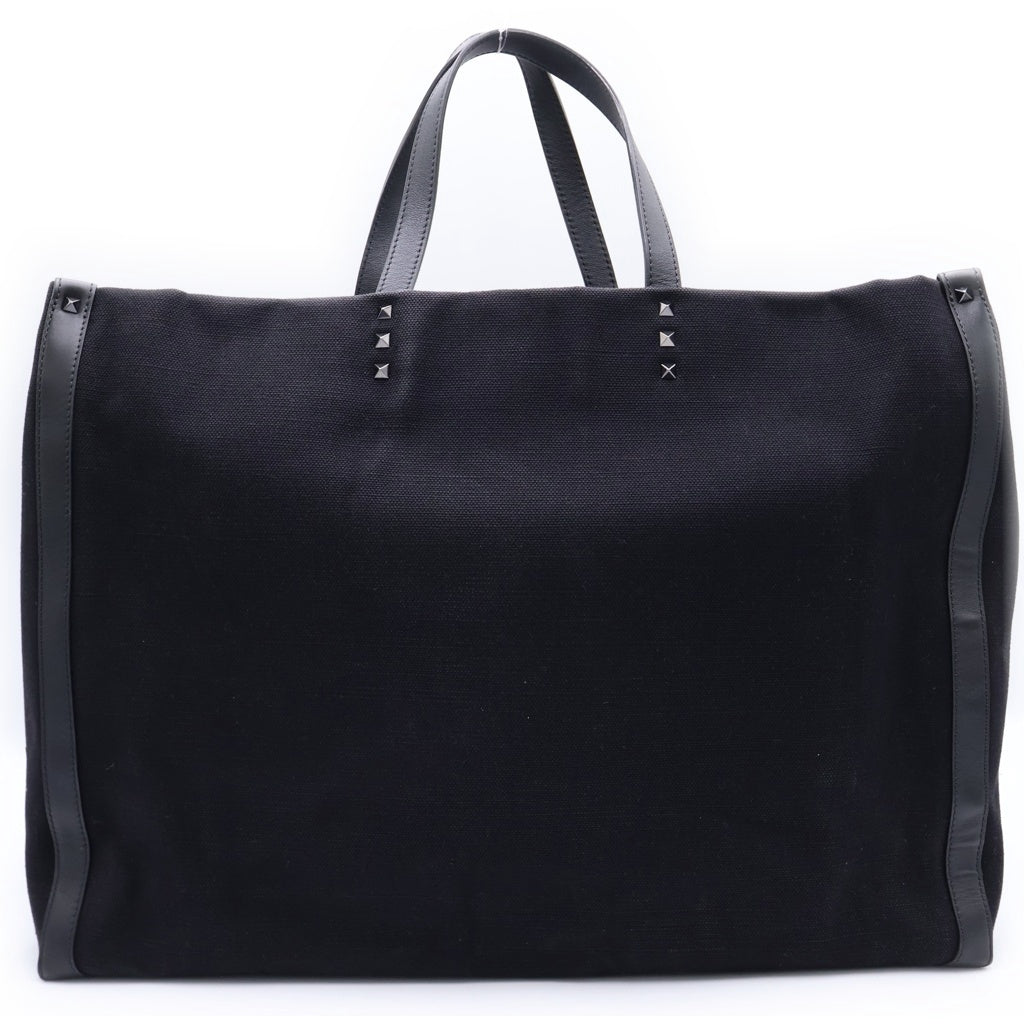 VALENTINO(ヴァレンティノ) ロゴ ロックスタッズ キャンバス トート