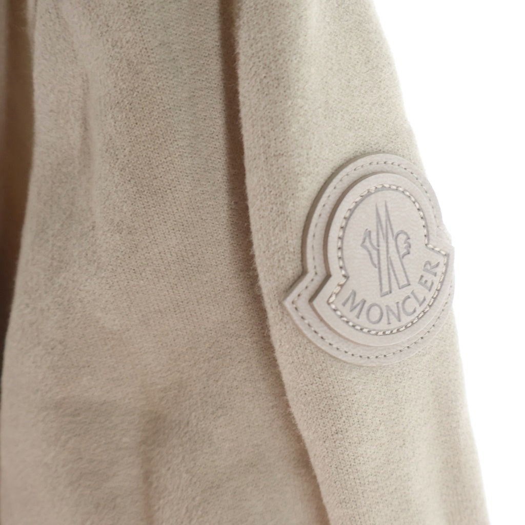 MONCLER(モンクレール) ロゴ レタープリント フーディー 長袖 プルオーバーパーカー ベージュ J10918G00030 89AHE