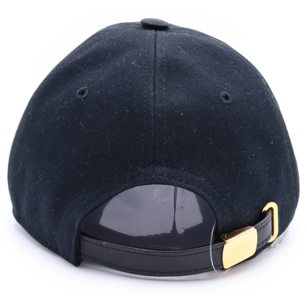 TOM FORD(トムフォード) TFロゴ コットン ベースボールキャップ 帽子 WH002T TCN008 ブラック