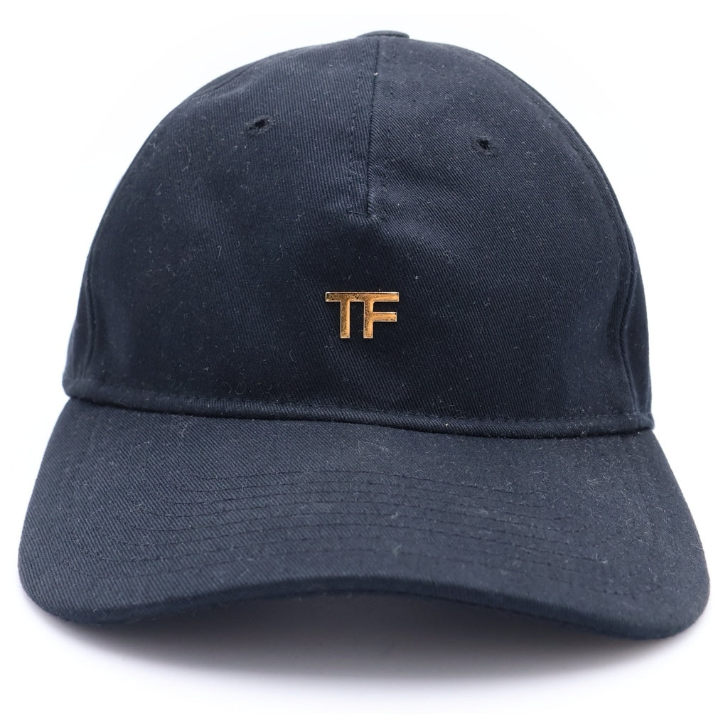 TOM FORD(トムフォード) TFロゴ コットン ベースボールキャップ 帽子 WH002T TCN008 ブラック