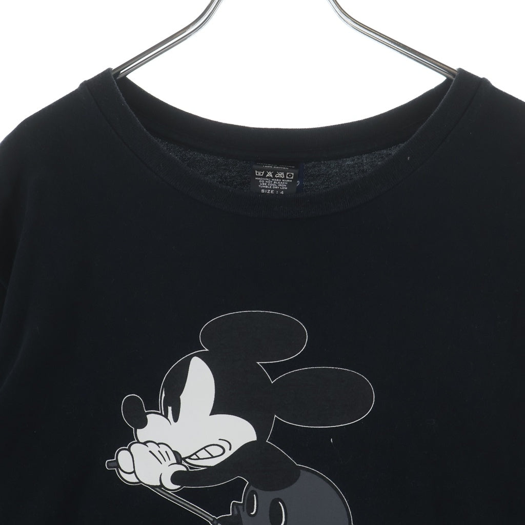 NUMBER (N)INE(ナンバーナイン) Mickey Mouse フロントプリント半袖Tシャツ カットソー ブラック