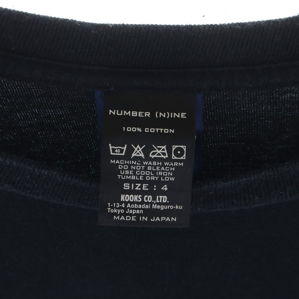 NUMBER (N)INE(ナンバーナイン) Mickey Mouse フロントプリント半袖Tシャツ カットソー ブラック