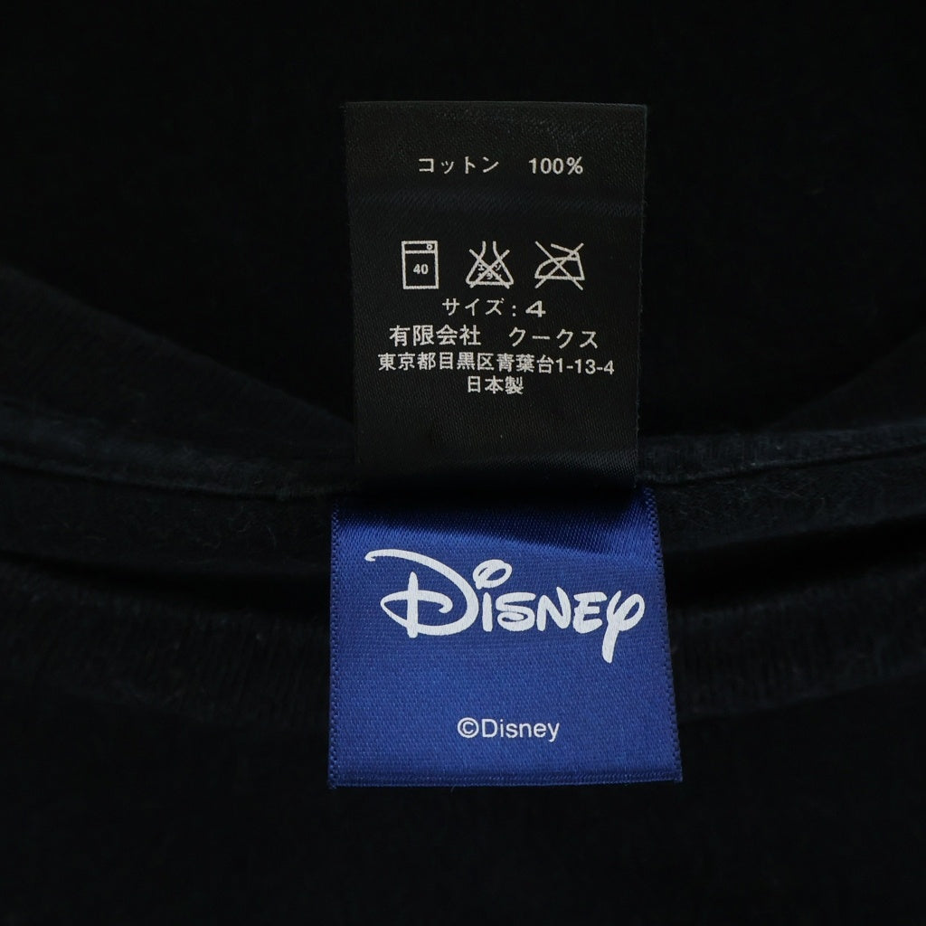 NUMBER (N)INE(ナンバーナイン) Mickey Mouse フロントプリント半袖Tシャツ カットソー ブラック