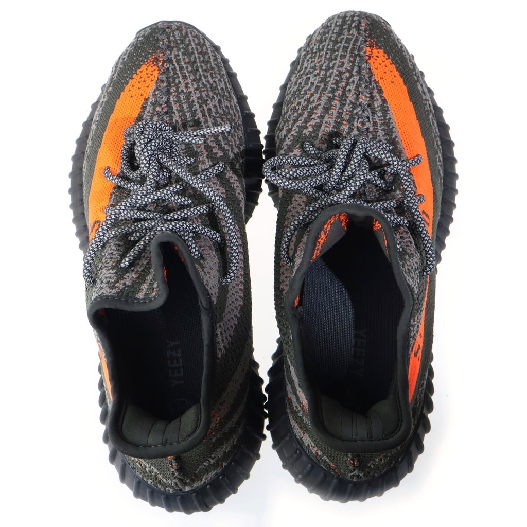 adidas(アディダス) YEEZY BOOST 350V2 CARBON BELUGA イージーブースト カーボン ベルーガ ローカットスニーカー グレー/オレンジ US9/27cm HQ7045
