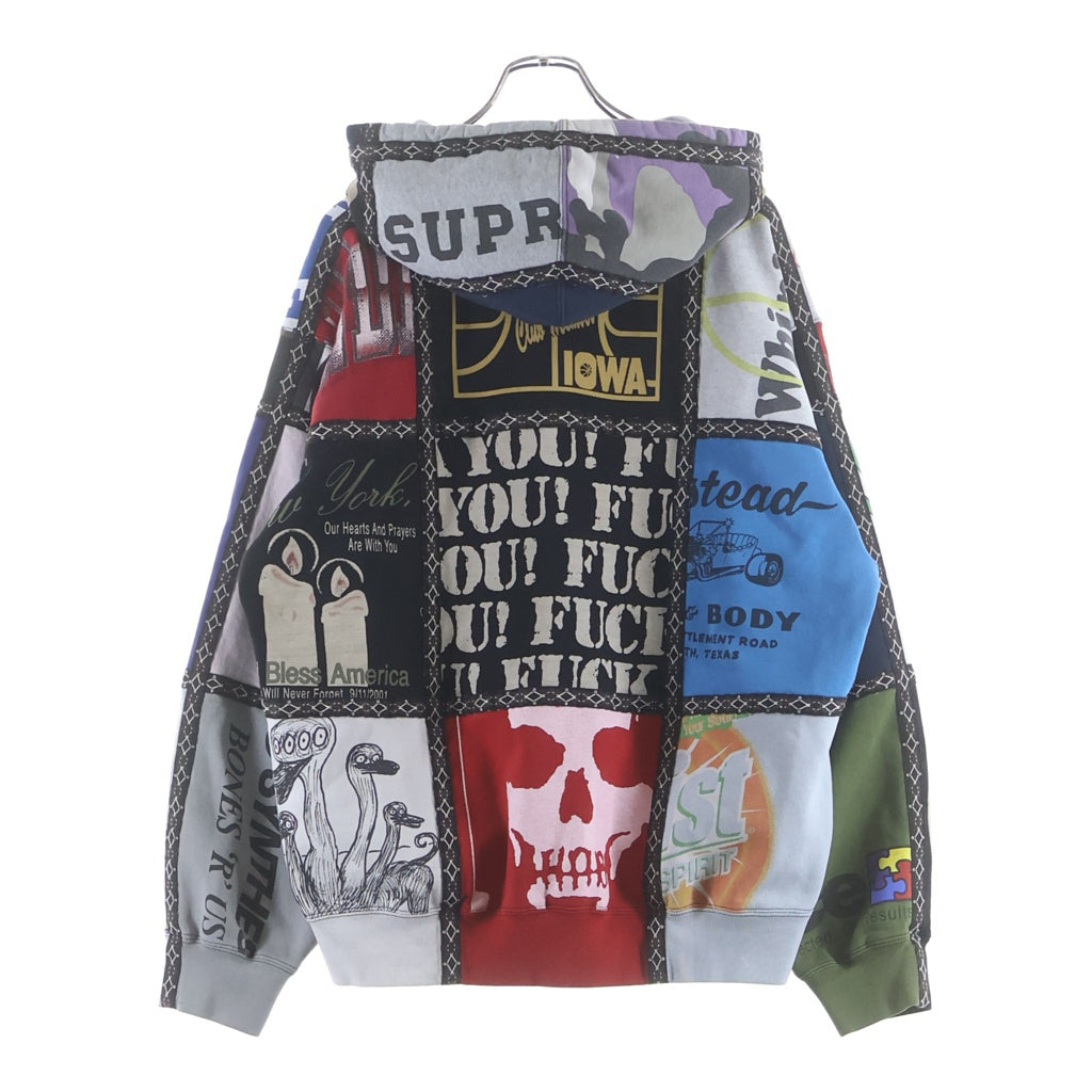 SUPREME(シュプリーム) 25AW ×Patchwork Zip Up Hooded Sweatshirt ナンバーナイン パッチワークジップアップフーディー スウェットシャツ ジップパーカー マルチ