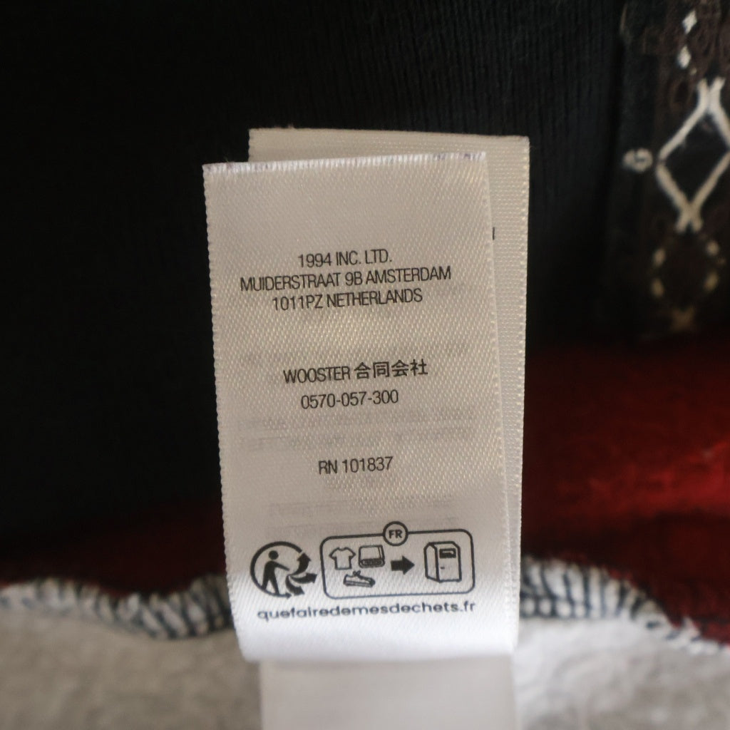 SUPREME(シュプリーム) 25AW ×Patchwork Zip Up Hooded Sweatshirt ナンバーナイン パッチワークジップアップフーディー スウェットシャツ ジップパーカー マルチ