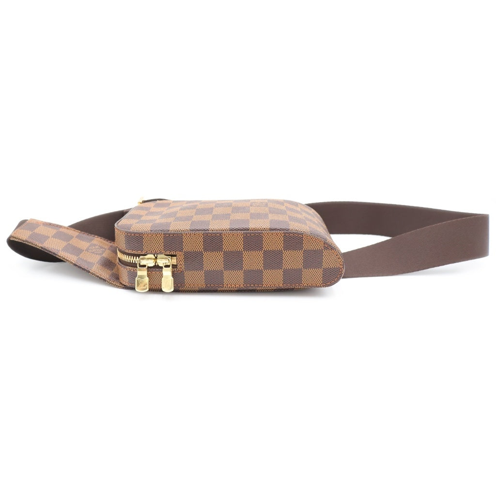 LOUIS VUITTON(ルイヴィトン) ダミエ ジェロニモス ボディバッグ ウエストバッグ ショルダーバッグ PVC レザー ゴールド金具 ブラウン N51994
