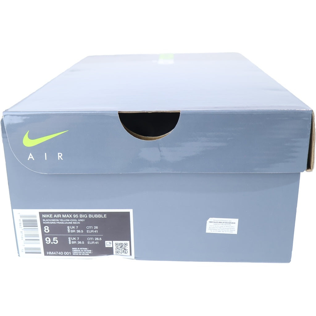 NIKE(ナイキ) AIR MAX95 OG エアマックス95 ビッグバブル 2025 ローカットスニーカー グレー/イエロー US8/26cm HM4740-001