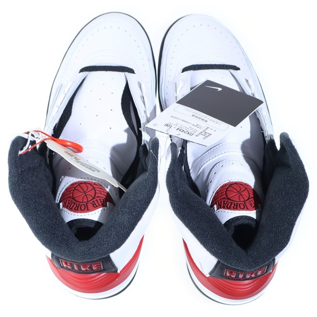 NIKE(ナイキ) AIR JORDAN 2 OG Chicago 2022 DX2454-106 エアジョーダン2 シカゴ ハイカットスニーカー ホワイト/ブラック US8/26cm