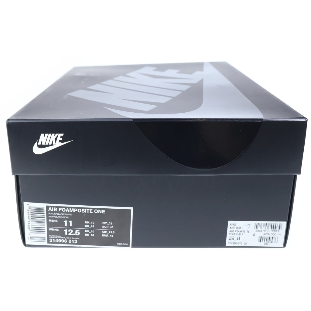 NIKE(ナイキ) AIR FOAMPOSITE ONE FLORAL 314996-012 エアフォームポジット ワン フローラル ローカットスニーカー シューズ ブラック US11/29cm