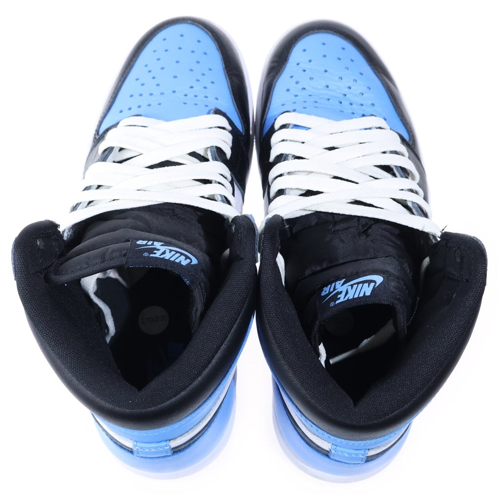 NIKE(ナイキ) AIR JORDAN 1 RETRO HI OG UNIVERSITY BLUE DZ5485-400 エアジョーダン1ハイOG ユニバーシティブルー ハイカットスニーカー US9/27.0cm ブルー/ホワイト