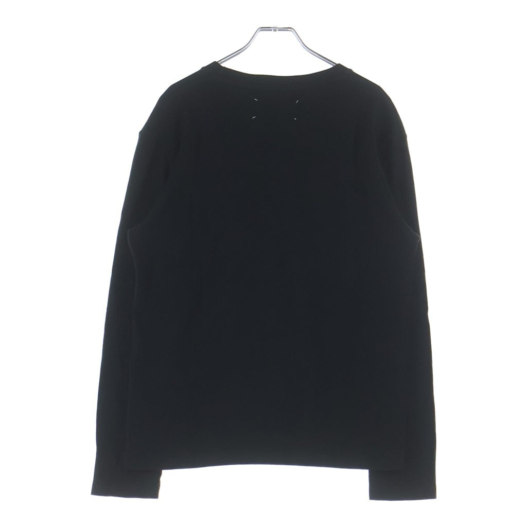 Maison Martin Margiela(メゾンマルタンマルジェラ) 06AW 本人期 ファイヤー フレイム フロントプリント 長袖Tシャツ カットソー ブラック