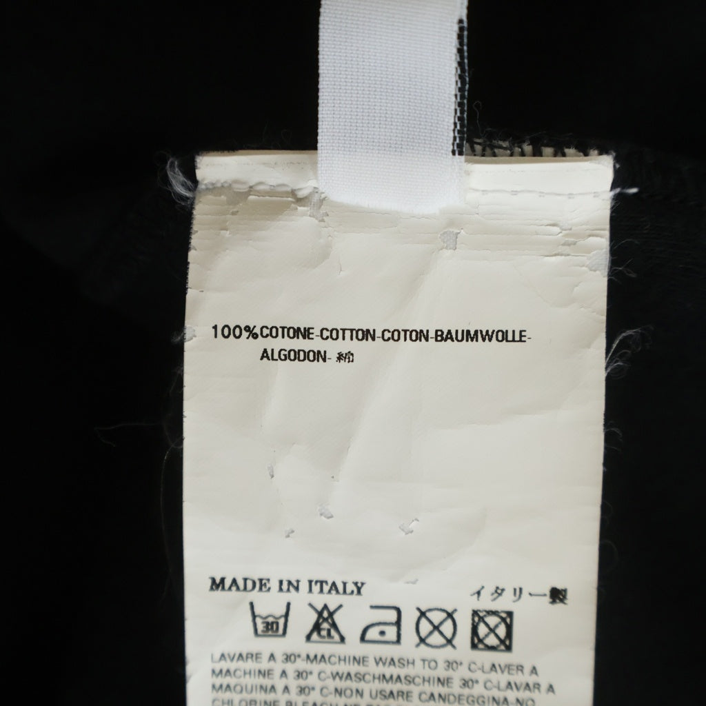 Maison Martin Margiela(メゾンマルタンマルジェラ) 06AW 本人期 ファイヤー フレイム フロントプリント 長袖Tシャツ カットソー ブラック