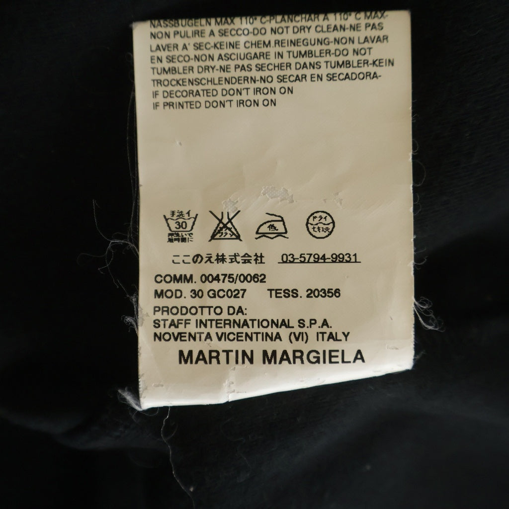 Maison Martin Margiela(メゾンマルタンマルジェラ) 06AW 本人期 ファイヤー フレイム フロントプリント 長袖Tシャツ カットソー ブラック