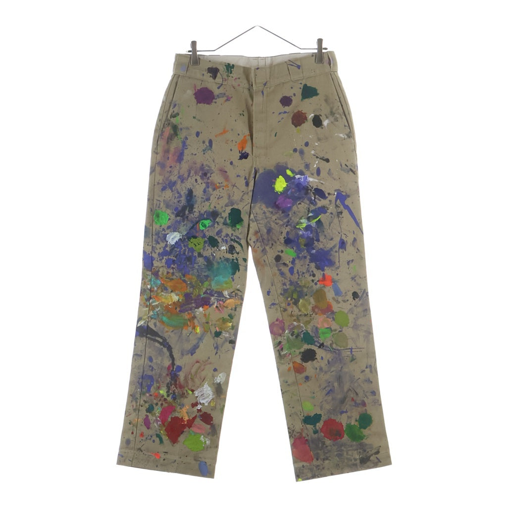 Dickies(ディッキーズ) 90s TALON ZIP WORK PANTS 874 タロンジップ ペンキ加工 ワークパンツ チノ ベージュ
