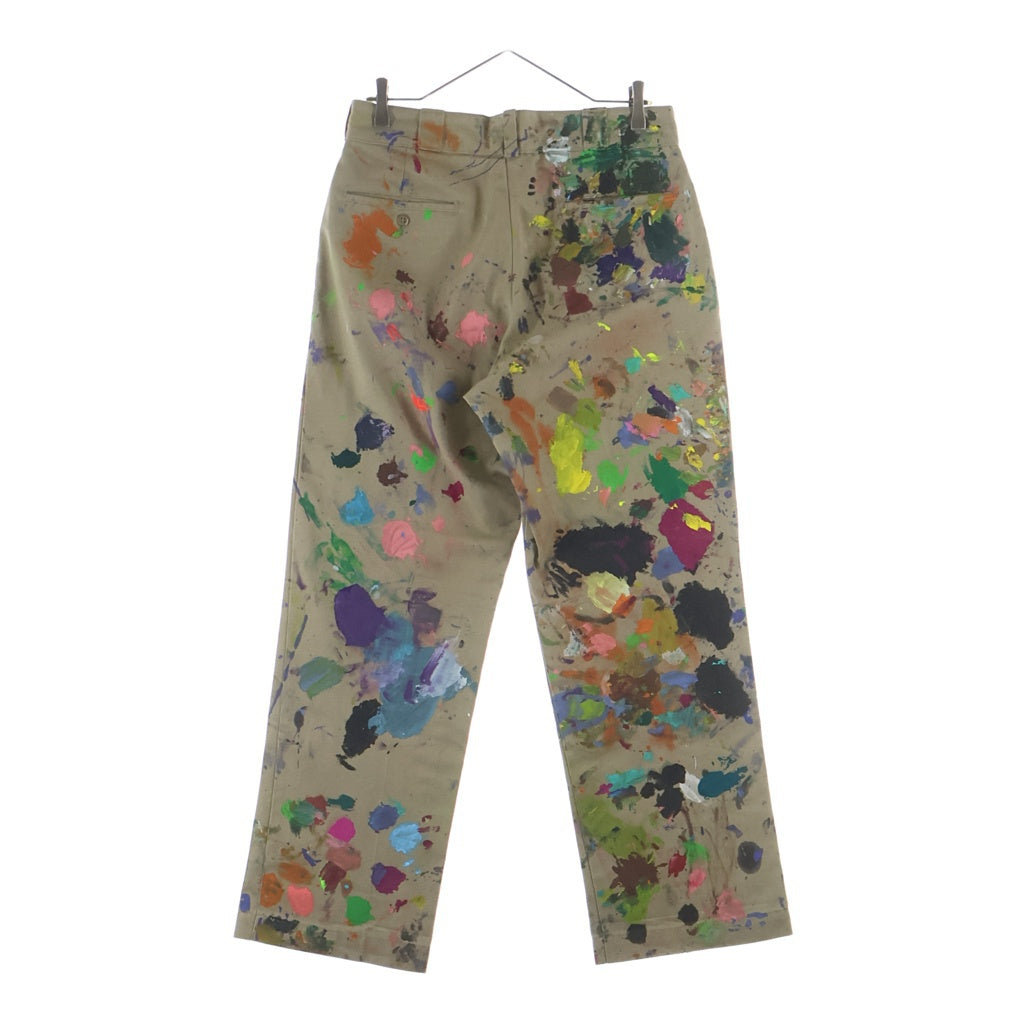 Dickies(ディッキーズ) 90s TALON ZIP WORK PANTS 874 タロンジップ ペンキ加工 ワークパンツ チノ ベージュ