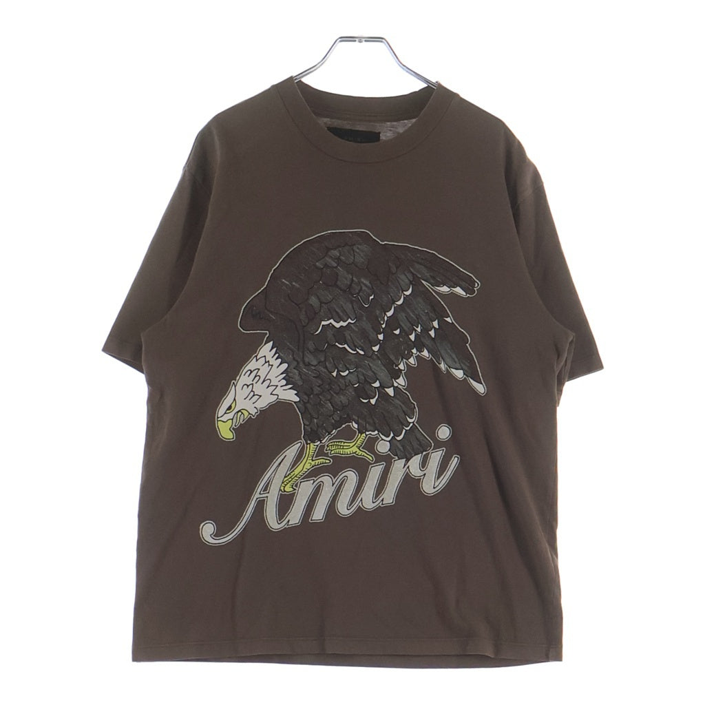 AMIRI(アミリ) 21SS Front Eagle Print Tee フロントイーグルプリント ラメ加工 Tシャツ 半袖Tシャツ カットソー ブラウン SRPS24MJG006SMRBC09