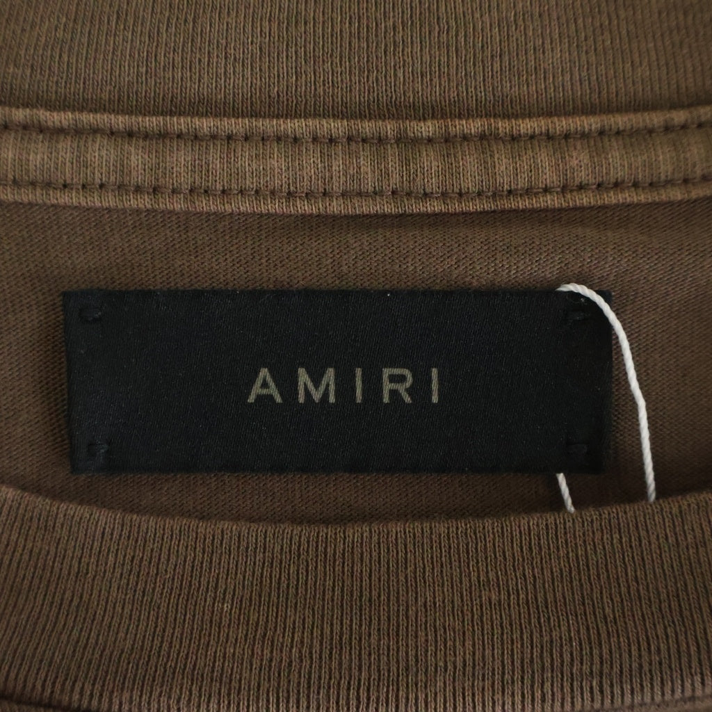 AMIRI(アミリ) 21SS Front Eagle Print Tee フロントイーグルプリント ラメ加工 Tシャツ 半袖Tシャツ カットソー ブラウン SRPS24MJG006SMRBC09