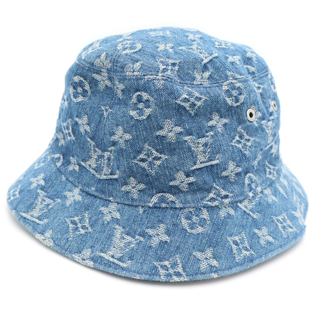 LOUIS VUITTON(ルイヴィトン) モノグラム エッセンシャル リバーシブル バケットハット 帽子 M78774 インディゴ