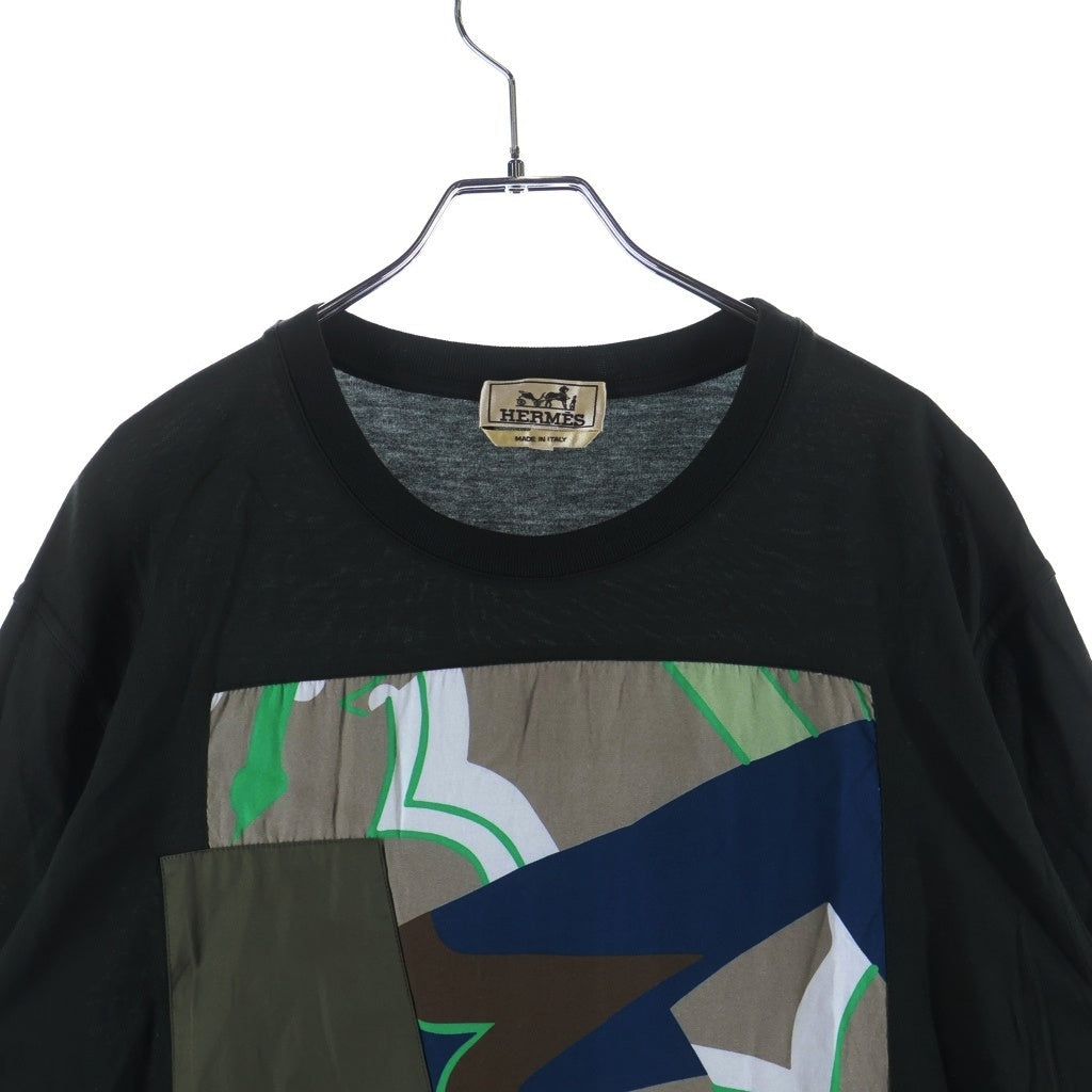HERMES(エルメス) 22SS ズアブとドラゴン クールネック 半袖Tシャツ カットソー カーキ