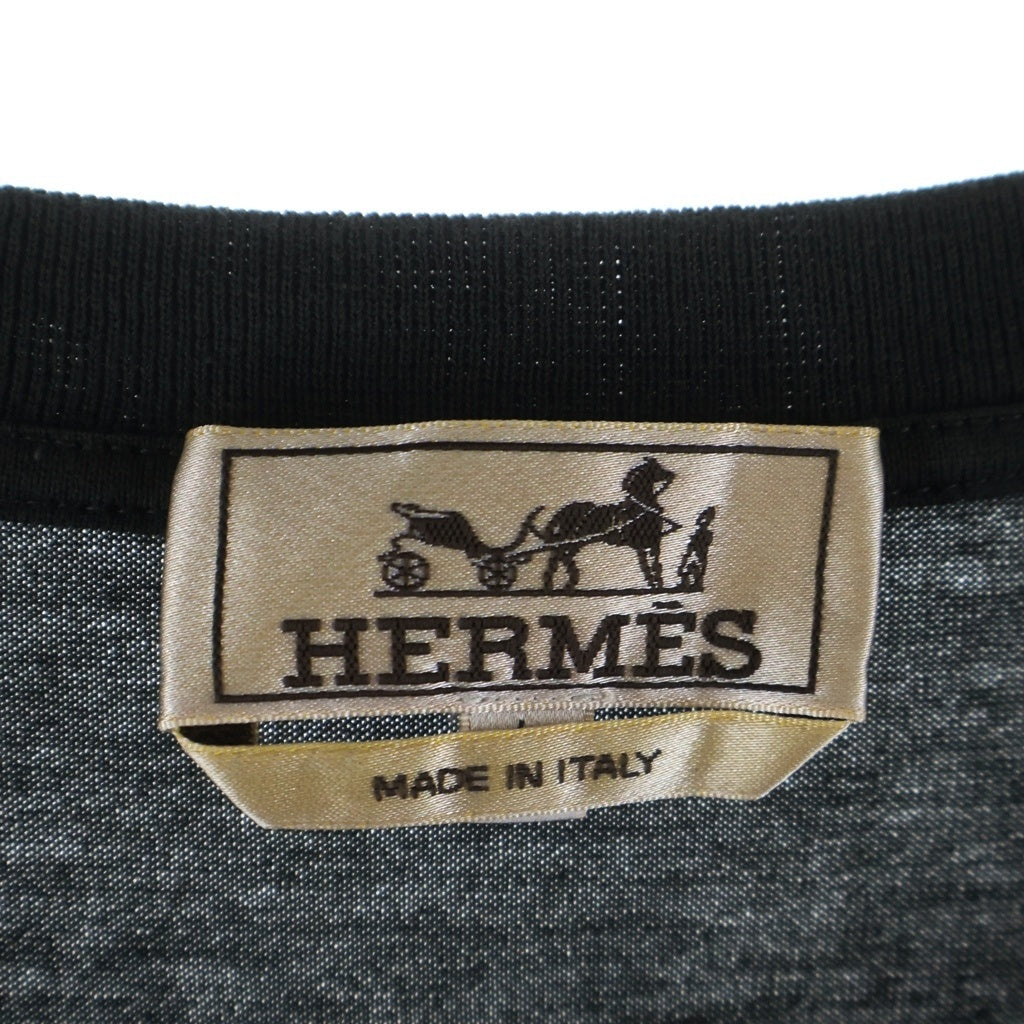 HERMES(エルメス) 22SS ズアブとドラゴン クールネック 半袖Tシャツ カットソー カーキ