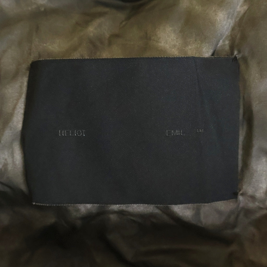 HELIOT EMIL(エリオット・エミル) SCULPTURAL DOWN JACKET ナイロン ダウン ジャケット ライトグレー