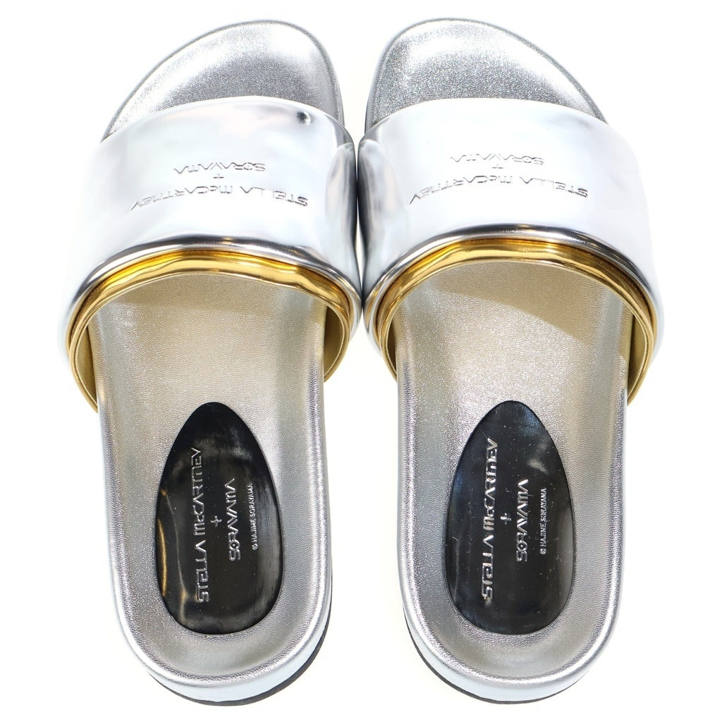 STELLA McCARTNEY(ステラマッカートニー) 24SS×SORAYAMA 空山 ラバースライドサンダル 810382 シルバー