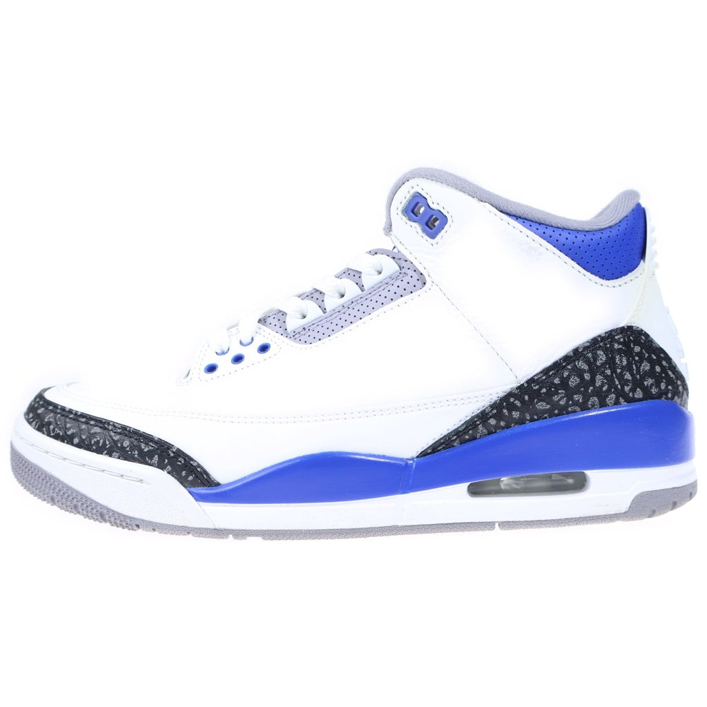 NIKE(ナイキ) AIR JORDAN 3 RETRO RACER BLUE CT8532-145 エア ジョーダン 3 レトロ ブルー ハイカットスニーカー ホワイト/ブルー US9/ 27cm